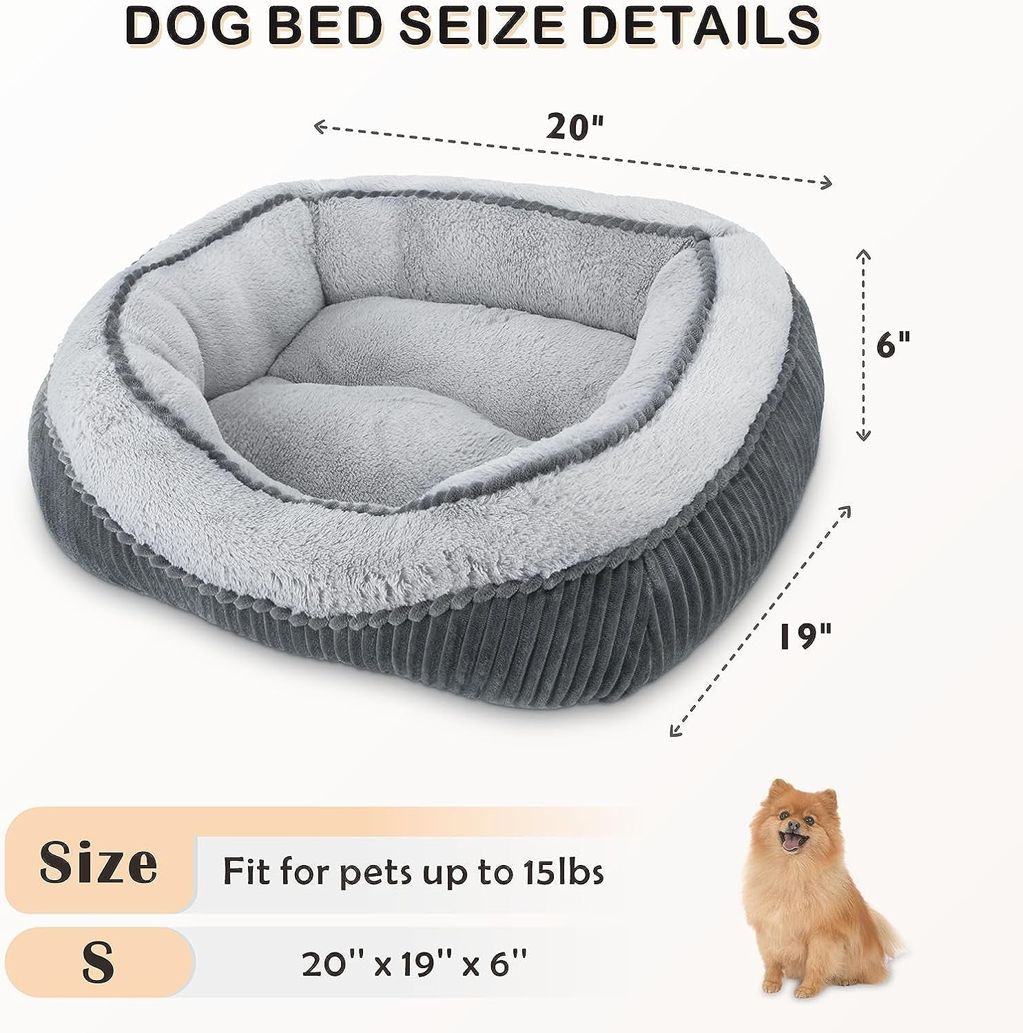 Luxury Orthopedic Dog Sofa Bed - Wide Side Design, Washable, Anti-Slip for All Dog Sizes