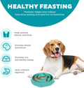 Outward Hound Fun Feeder Slo Bowl: Medium/Mini, Slow Feeder Dog Bowl, Turquoise