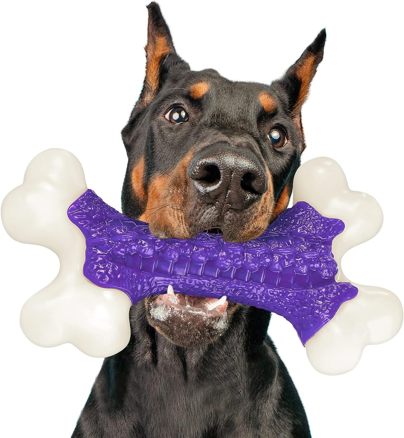 Extreme Tough Nylon Dog Bone - Indestructible Chew Toy for Aggressive Chewers, Large Breeds