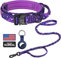 DAGANXI Tactical Dog Collar - Adjustable Military Training Collar with Handle and Metal Buckle for Medium/Large Dogs