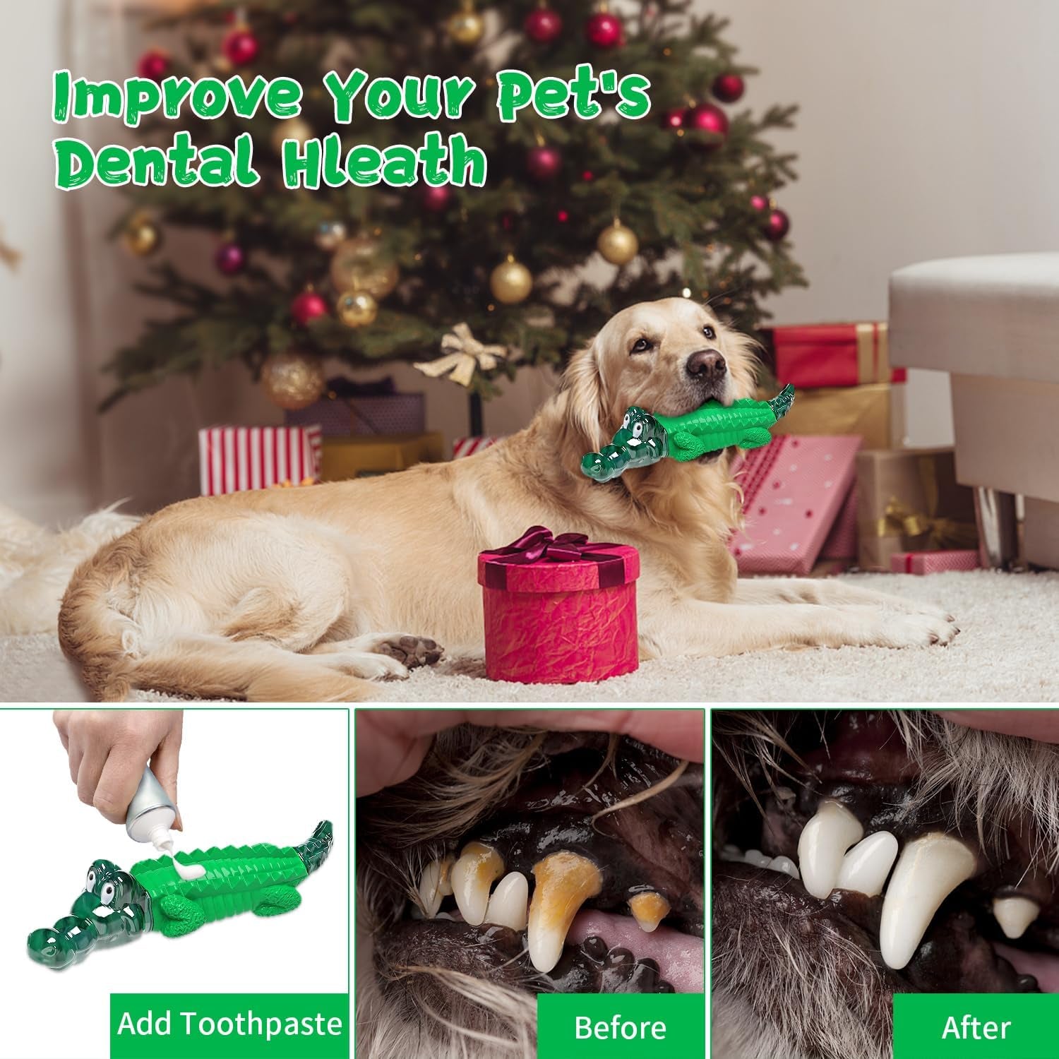 Indestructible Dog Chew Toys: Tough, Durable for All Sizes, Squeaky, for Aggressive Chewers