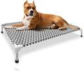 Elevated Outdoor Dog Bed, Medium Size, Cotton Material, Non-Slip Feet, Fits up to 70Lbs