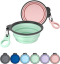 Aonkey Collapsible Dog Bowls with Integrated Bottle Carrier: Silicone, 15Oz, Portable for Hiking