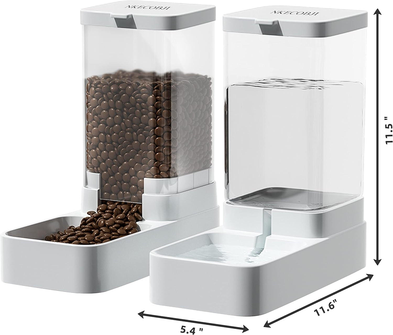 Gravity Pet Feeder & Water Dispenser Set: Automatic, Large Capacity 3.8L, For All Dogs