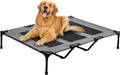 PRAISUN Large Outdoor Dog Bed - Elevated, Cooling, Portable with Oxford & Textilene Mesh