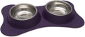 Loving Pets Small Flex Diner - Bone Shaped Biscuit Color Dog Food Bowl, Perfect for Small Dogs