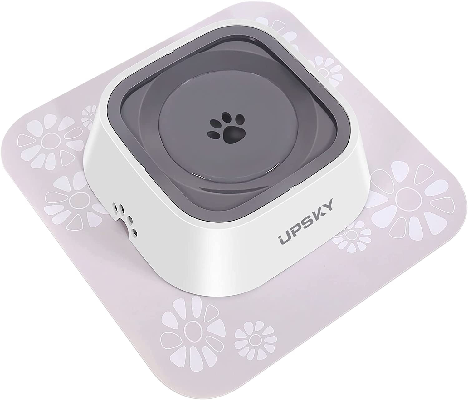 UPSKY Dog Water Bowl 35Oz: No-Spill, No-Drip Slow Feeder, Non-Slip for Dogs and Cats