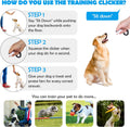 OYEFLY Dog Training Clicker 2-Pack: With Wrist Strap, Lightweight, Blue and White