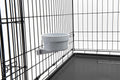 Lixit 20oz Quick Lock Dog Kennel Bowls for Wire Crates - Removable Granite Bowl for Easy Feeding