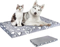 VANKEAN Cool/Warm Reversible Dog Bed Mat for Crates, Waterproof, Washable - Grey