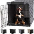 Gorilla Grip Heavy Duty Dog Crate Cover - Privacy Cover with Mesh Windows, Fits 30