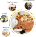 Nocciola 5-Pack Crinkle Squeaky Dog Toys, Durable Plush, No Stuffing