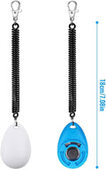 OYEFLY Dog Training Clicker 2-Pack: With Wrist Strap, Lightweight, Blue and White