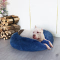 Small Calming Dog Bed - Anti-Anxiety, Washable, Fluffy, Waterproof, Anti-Slip Base