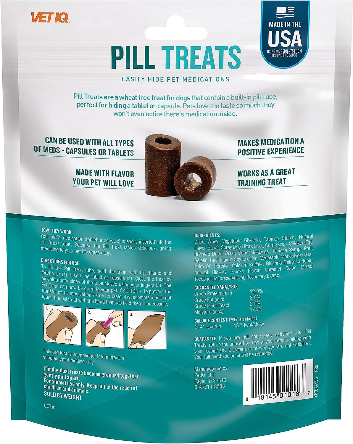 Pill Treats for Dogs, Advanced Chicken Flavor Soft Chews, Easy-to-Give, Helps Administer Medicine with Delicious Flavor