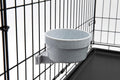 Lixit 20oz Quick Lock Dog Kennel Bowls for Wire Crates - Removable Granite Bowl for Easy Feeding