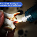 Dog Nail Grinder Kit: Quiet, Rechargeable, 3-Speed, Includes 2 Grinding Wheels, Dark Blue