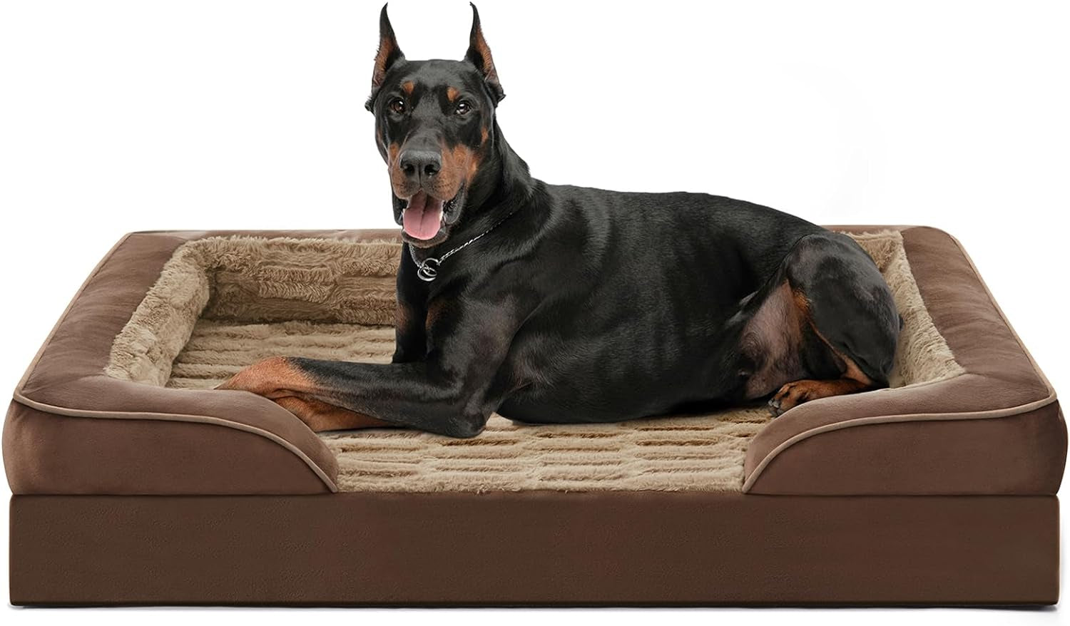 XL Orthopedic Dog Bed, Waterproof, Non-Skid, Supportive Foam, Removable Cover, For Larger Dogs