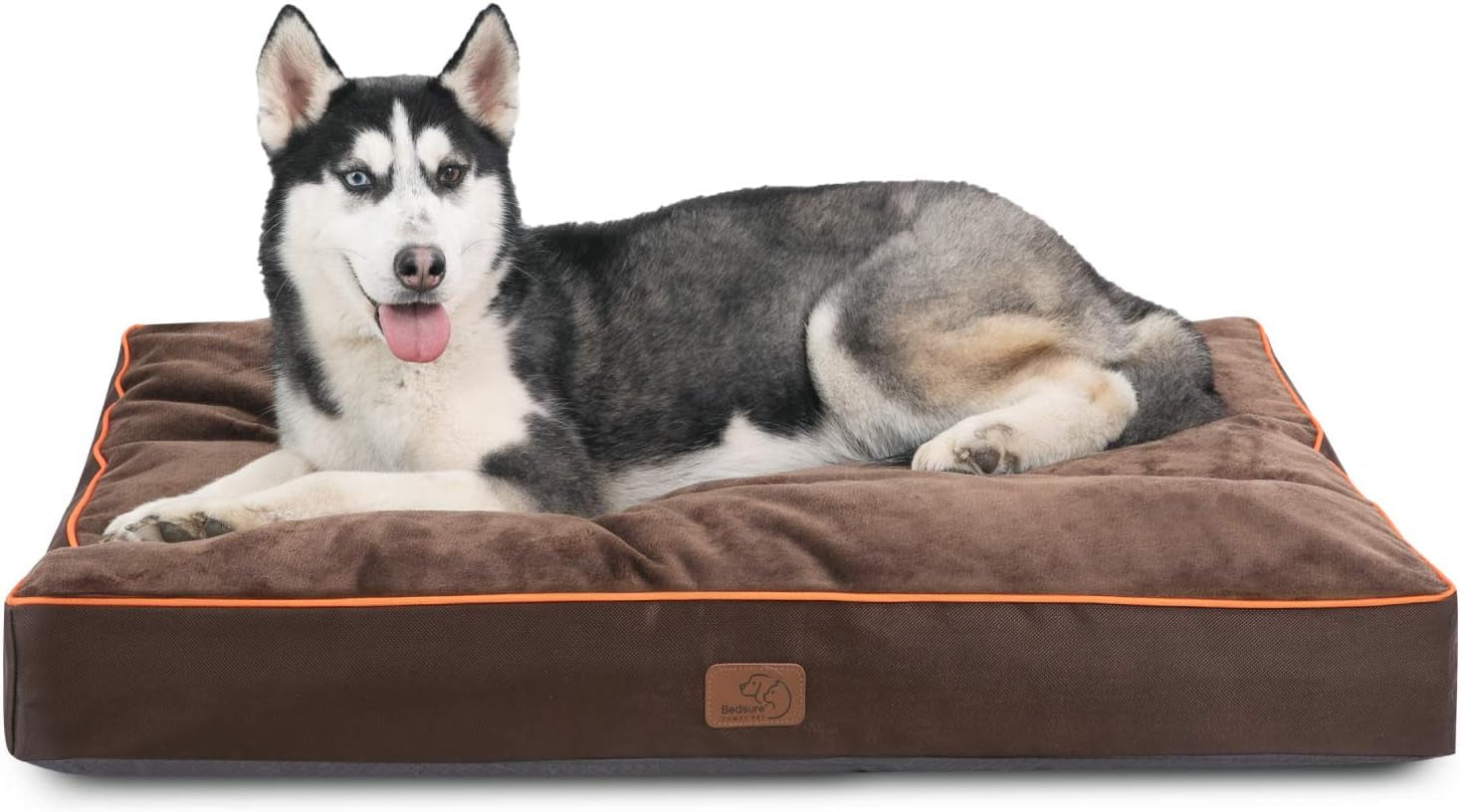 Bedsure Waterproof Large Dog Bed - 4 Inch Thick, Washable Cover, for Dogs up to 80lbs