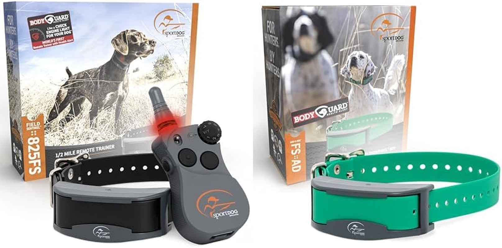 Sportdog Brand Sporthunter 825X - 1/2 Mile Range, Shock/Vibrate/Tone, Rechargeable Dog Training Collar