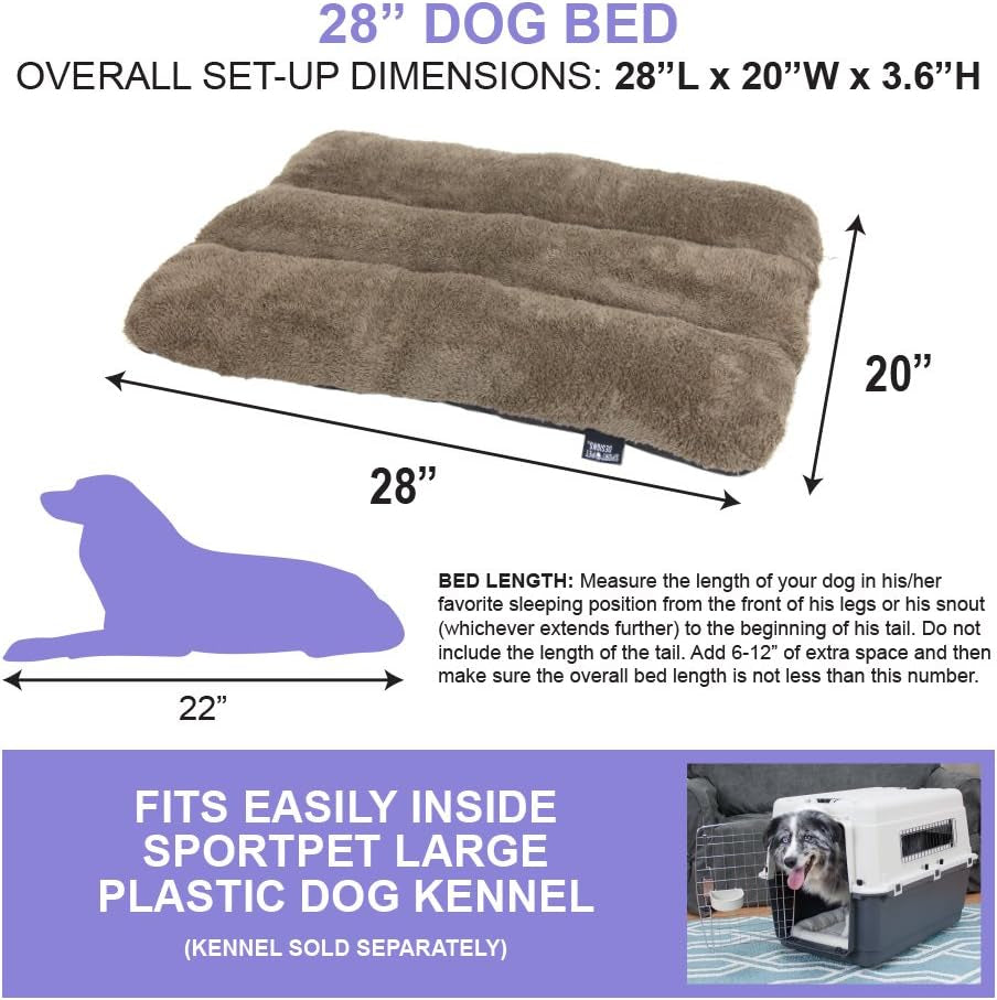Waterproof Pet Bed – For Plastic Dog Kennels, Durable and Easy to Clean, Provides Extra Comfort for Your Pet