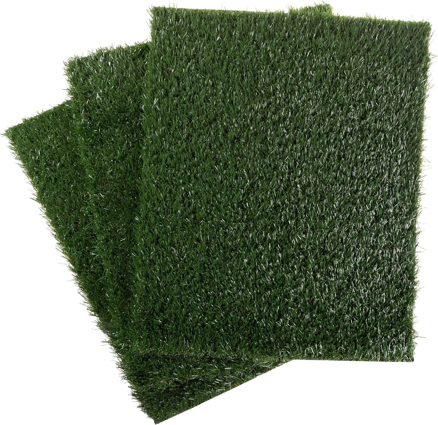 PETMAKER Artificial Grass Puppy Pee Pad with Tray – Reusable Multi-Layer Dog Potty Training Pad for Small Dogs