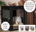 New Age Pet Ecoflex Dog Crate & End Table Combo - Medium Size, Russet - Stylish & Functional Pet Furniture