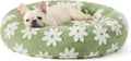 Lesure Donut Shaggy Plush Dog Bed: Calming, Anti-Slip, Various Colors & Sizes