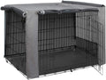 Hicaptain Windproof Polyester Dog Crate Cover – Durable Indoor/Outdoor Pet Kennel Cover for Wire Crates