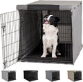 Gorilla Grip Heavy Duty Dog Crate Cover - Privacy Cover with Mesh Windows, Fits 30