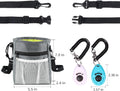 Left&Right Dog Training Kit - Treat Pouch with Clicker, Shoulder Strap, Poop Bag Dispenser, Grey