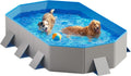 Peteast Foldable Dog Pool, Scratch Resistant, Octagonal, 71