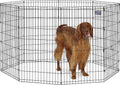 Midwest Foldable Metal Dog Exercise Pen – Portable Pet Playpen, Durable & Secure Outdoor/Indoor Dog Exercise Enclosure