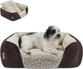 Miguel Washable Dog Bed with Removable Cushion – Easy-to-Wash Small Dog Sofa Bed, Anti-Slip Bottom & Bolstered Calming Cuddle Design