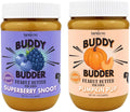 Buddy Budder Natural Dog Peanut Butter - 17oz Jar, 100% Healthy Dog Treat, Toy Stuffing, & Pill Pocket - Made in USA