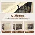 Hicaptain Windproof Polyester Dog Crate Cover – Durable Indoor/Outdoor Pet Kennel Cover for Wire Crates