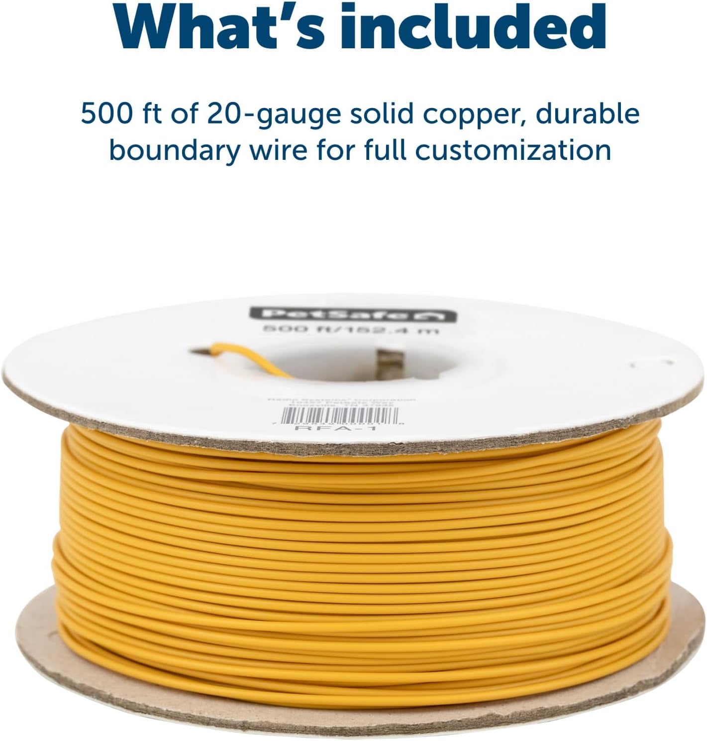Petsafe Boundary Wire – 500 Ft Spool of 20-Gauge Solid Core Copper Wire for In-Ground Pet Fences