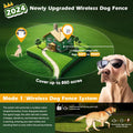 Wireless Electric Dog Fence System with Large LCD - Waterproof Collar, 2.4Ghz Antenna