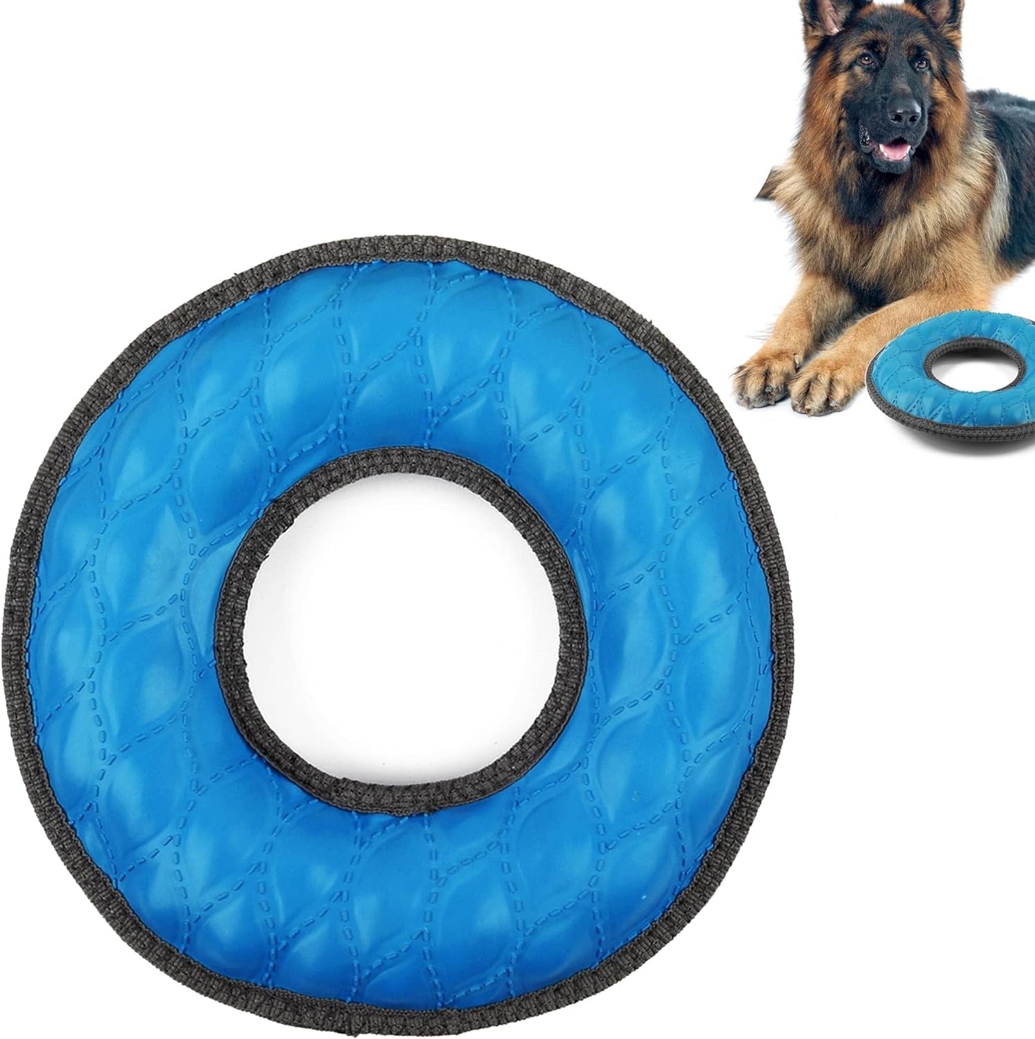 Superchewy Tough Floating Dog Toy – Strong Natural Rubber Fetch Toy for Water Play & Training, Ideal for Non-Aggressive Chewers