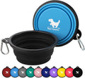 2-Pack Collapsible Dog Bowls with Carabiners: Portable, BPA-Free for Travel & Outdoor Activities