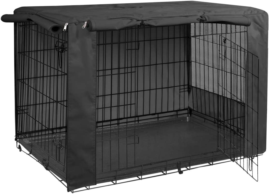 Hicaptain Windproof Polyester Dog Crate Cover – Durable Indoor/Outdoor Pet Kennel Cover for Wire Crates