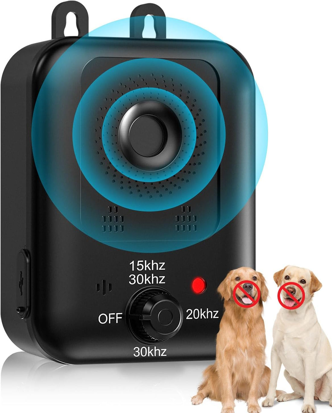 Rechargeable Ultrasonic Anti-Barking Device: 3 Modes, Effective Indoor & Outdoor Bark Control