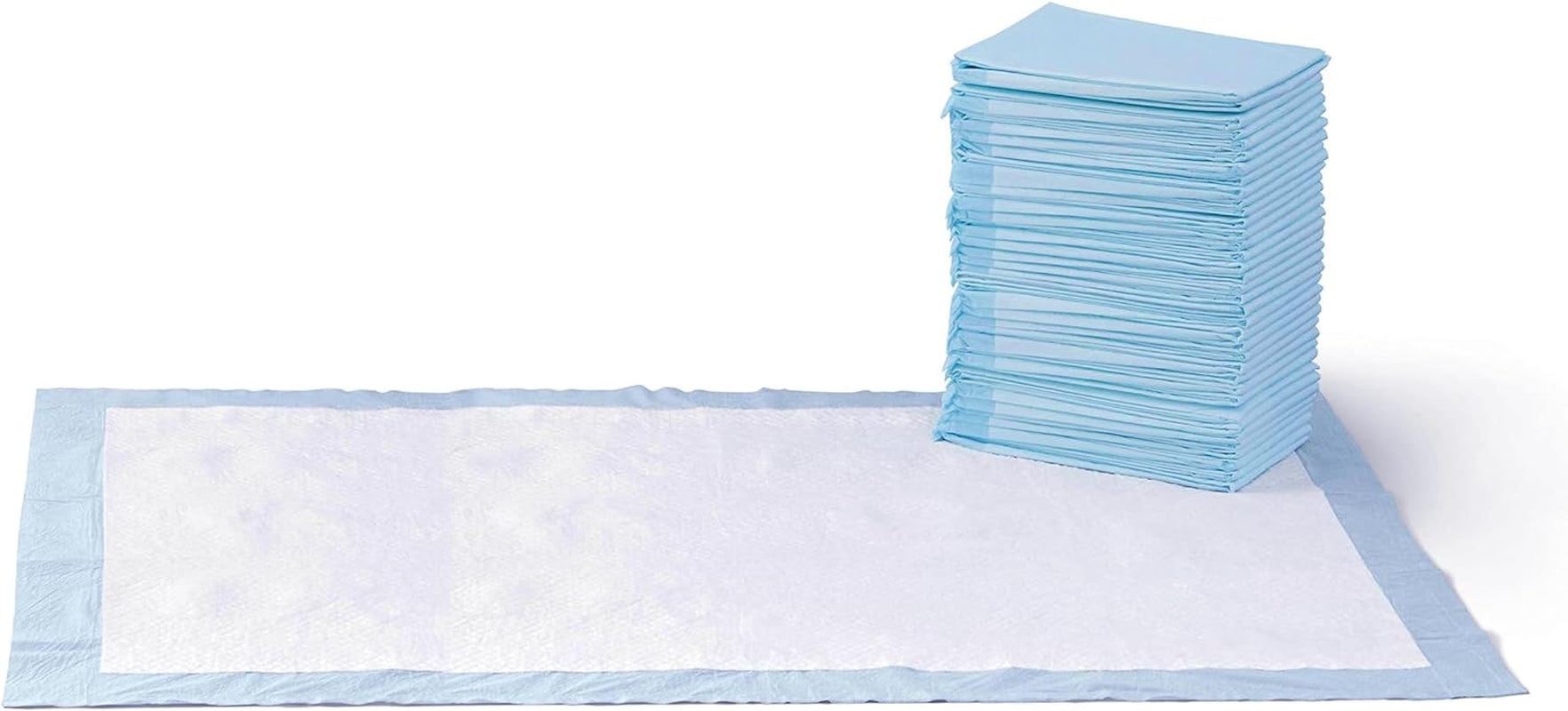 Leak-Proof Puppy Pee Pads with 5-Layer Quick-Dry Surface – Standard Absorbency Potty Training Pads, Various Quantities in Blue & White
