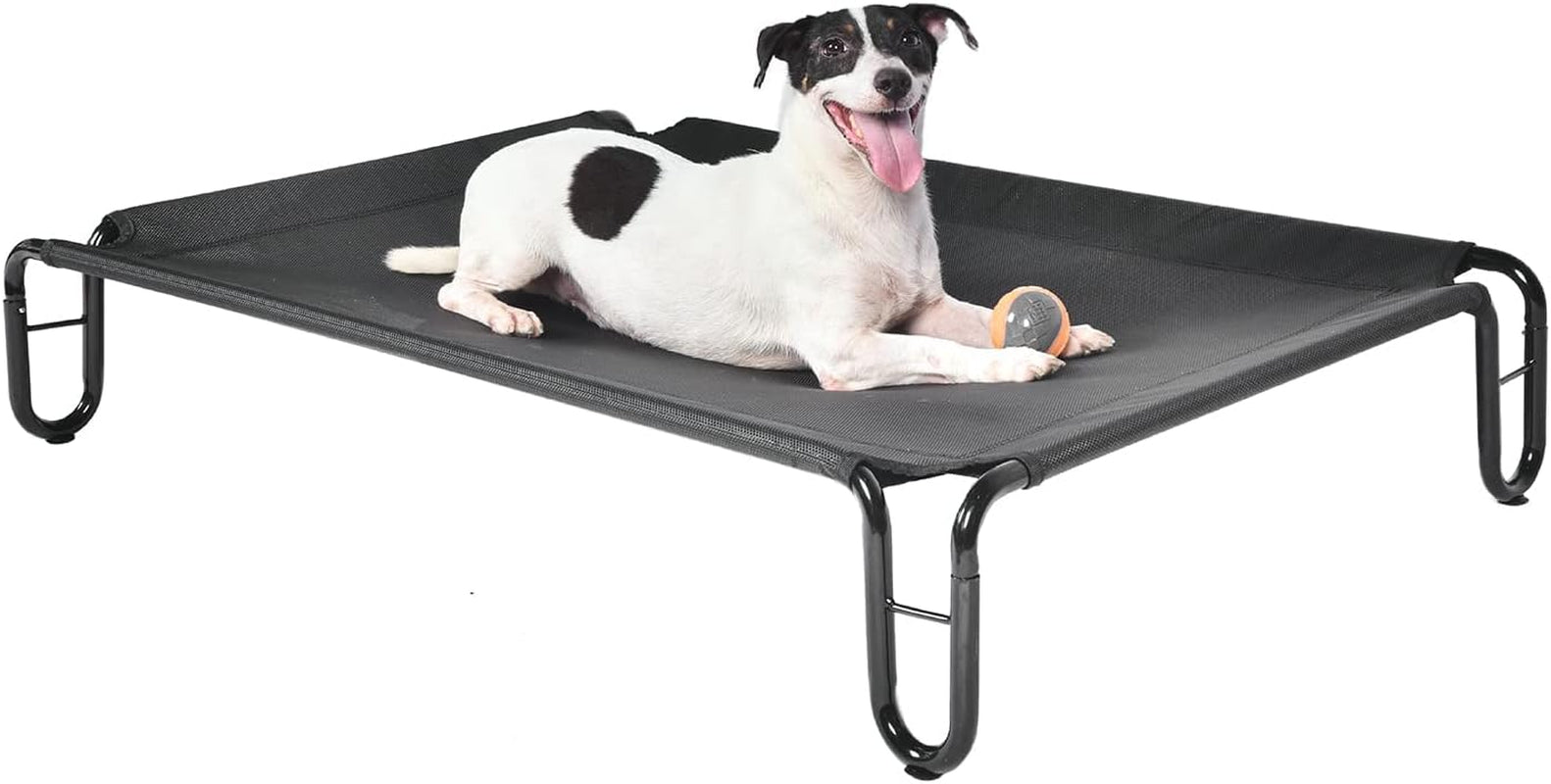 Elevated Outdoor Dog Bed, Raised, Waterproof, Breathable Teslin Mesh, Non-Slip, Up to 65lbs