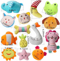 27-Pack Puppy Squeaky Toy Set: Various Designs, Cute Plush Bulk Dog Toys, Small