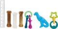 Nylabone Puppy Chew Toy & Treat Starter Kit - 6 Count, Chicken & Bacon Flavors, For Small & Medium Dogs