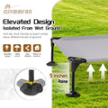 Elevated Dog Bed with Canopy, Anti-Slip Feet, Portable Pet Cot, Shade for Large Dogs, Indoor & Outdoor