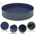 Niubya Foldable Dog Pool, Hard Plastic, Collapsible, 64x12