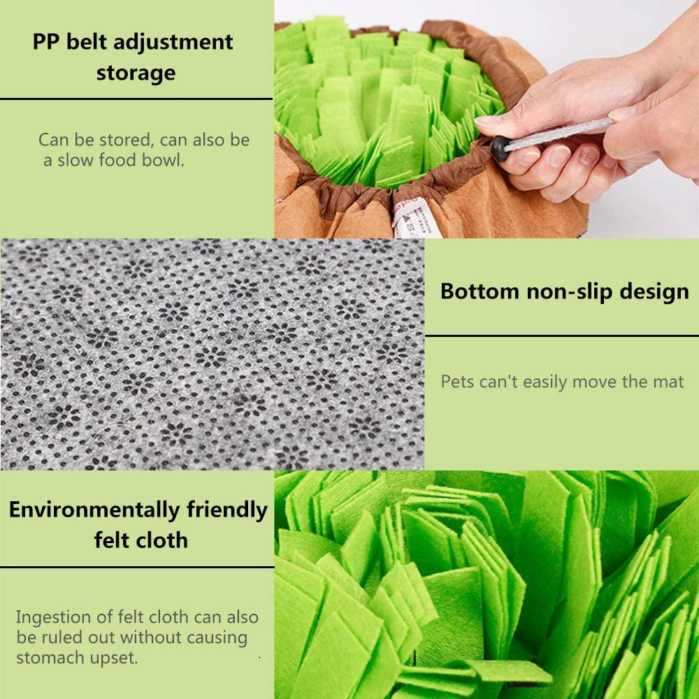 Pet Snuffle Mat: Interactive Foraging Skills Game for All Dogs, Indoor/Outdoor Stress Relief