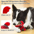 Durable Nylon Crab Dog Toy - Bacon Flavor for Aggressive Chewers, Interactive Toy for Medium/Large Dogs